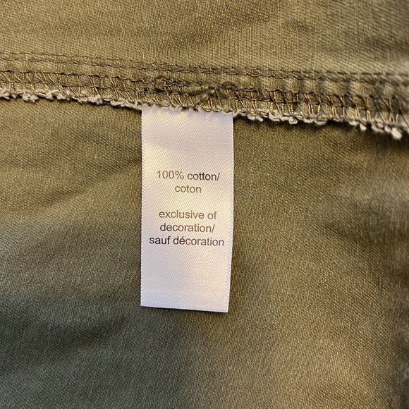 Maurice’s Military Style Jacket Embroidery Distressed Toggle Waist Sz 2 - Picture 8 of 10